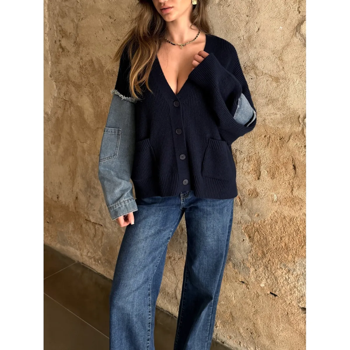 DENIM KNIT